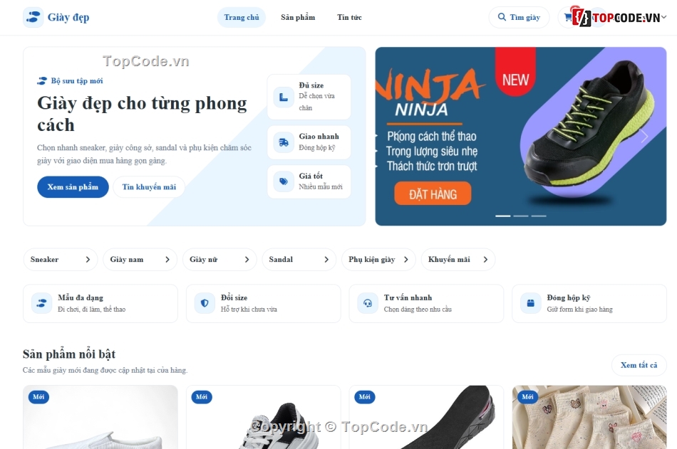 đẹp,Web bán giày  MVC,Website bán hàng đẹp